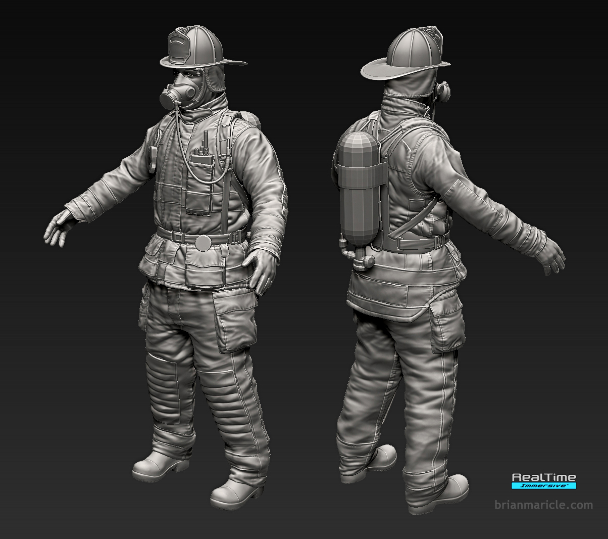 Fireman ZBrush1